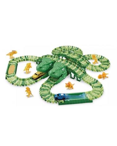 Tor wyścigowy raj park Dinozaurów autka tory 240 elementów Pegaz Tory samochodowe 22872-CEK 1