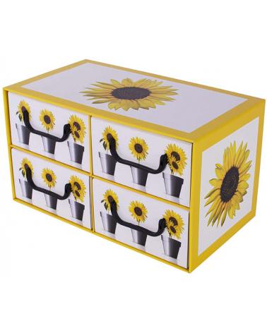 Pudełko kartonowe 4 szuflady poziome DONICZKI SŁONECZNIK MissSpace Pojemniki i skrzynie 877079-DPM 1