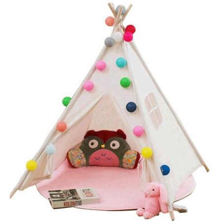 Namiot domek indiański dla dzieci Tipi Wigwam 90cm  Dekoracje i ozdoby KX5187-IKA 1