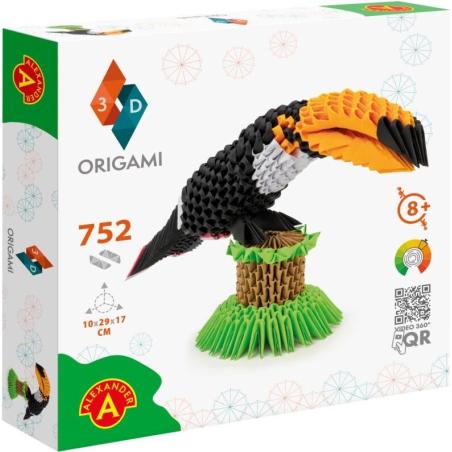 Origami 3D Tukan 752 elementy Alexander Alexander Plastyczne zabawki 22947-CEK 1