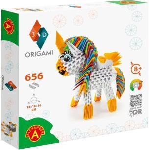 Origami 3D Jednorożec 656 elementów Alexander Alexander Plastyczne zabawki 22948-CEK 1