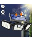 Lampa solarna potrójna czujnik ruchu i zmierzchu  Akcesoria oświetleniowe KX4995-IKA 4