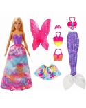Lalka Barbie Dreamtopia 3 wymienne kreacje MATTEL Lalki i akcesoria 22961-CEK 4