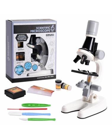Mikroskop nauka i zabawa powiększenie 100x 400x 1200x Madej Mikroskopy 22964-CEK 1