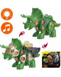 Dinozaur transformujący Triceratops do skręcania 2w1 Madej Roboty 22966-CEK 6