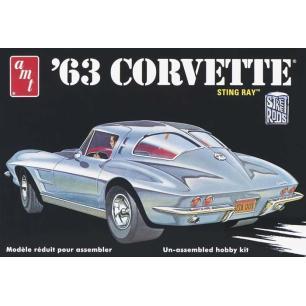 Model plastikowy AMT - 1963 Chevy Corvette AMT Modele do sklejania AMT861-KJA 1