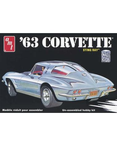 Model plastikowy AMT - 1963 Chevy Corvette AMT Modele do sklejania AMT861-KJA 1