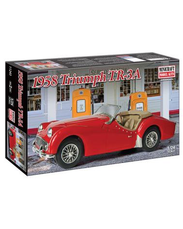 Model plastikowy - Samochód 1958 Triumph TR-3A - Minicraft Minicraft Model Kits Modele do sklejania 11243-KJA 1
