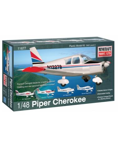 Model plastikowy - Samolot Piper Cherokee - Minicraft Minicraft Model Kits Modele do sklejania 11677-KJA 1