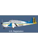 Model plastikowy - Samolot Bonanza - Minicraft Minicraft Model Kits Modele do sklejania 11676-KJA 2