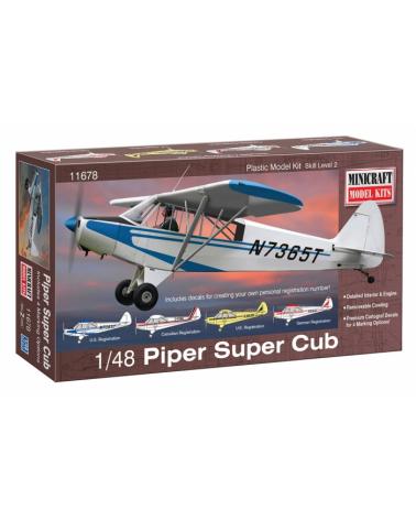 Model plastikowy - Samolot Piper Super Cub - Minicraft Minicraft Model Kits Modele do sklejania 11678-KJA 1