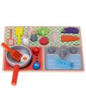 Płytka kuchenna dla dzieci z deską do krojenia  Edukacyjne zabawki KX5169-IKA 3