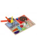 Płytka kuchenna dla dzieci z deską do krojenia  Edukacyjne zabawki KX5169-IKA 7