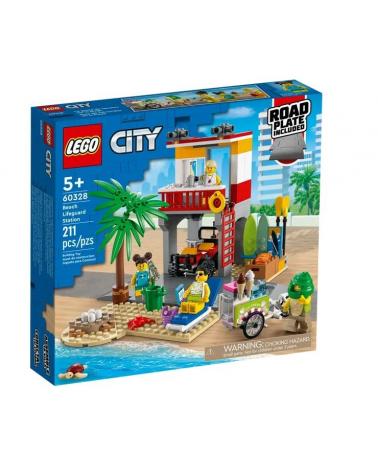 KLOCKI LEGO CITY STANOWISKO RATOWNICZE NA PLAŻY 60328 LEGO Klocki 22045-CEK 1