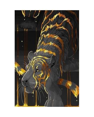 Malowanie po numerach Złoty tygrys 40 x 50 cm Pegaz Plastyczne zabawki 23056-CEK 1