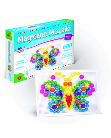 ALEXANDER Magiczne Mozaiki wpinanie guzików 600el.  Puzzle KX4857-IKA 1