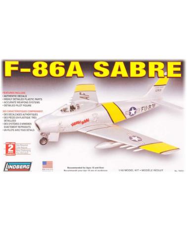 Model Plastikowy Do Sklejania Lindberg (USA) Samolot F-86 A Sabre Jet Lindberg Modele do sklejania 70553-KJA 1