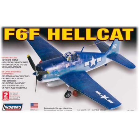 Model Plastikowy Do Sklejania Lindberg (USA) Samolot F8F Hellcat Lindberg Modele do sklejania 70501-KJA 1