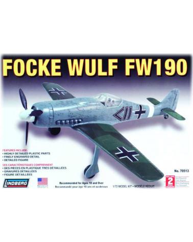 Model Plastikowy Do Sklejania Lindberg (USA) Samolot FW-190 Focke Wulf Lindberg Modele do sklejania 70513-KJA 1