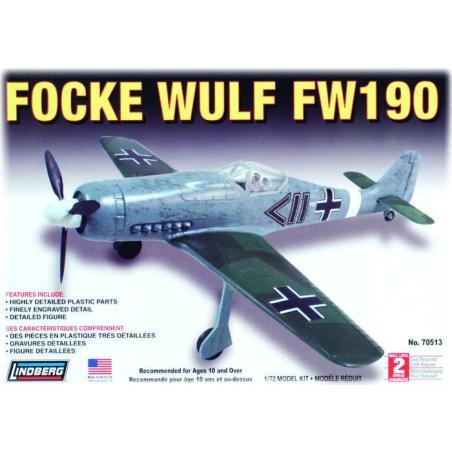 Model Plastikowy Do Sklejania Lindberg (USA) Samolot FW-190 Focke Wulf Lindberg Modele do sklejania 70513-KJA 1