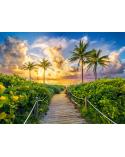CASTORLAND Puzzle 3000el. Colorful Sunrise in Miami, USA - Wschód Słońca w Miami  Puzzle KX4776-IKA 1