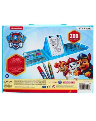 Zestaw artystyczny Psi Patrol 208 el kredki farby mazaki STARPAK Pozostałe zabawki dla dzieci 23154-CEK 1