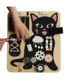 Tablica sensoryczna manipulacyjna kotek LULILO KICIAO  E1 KONTEXT Edukacyjne zabawki 23199-CEK 4