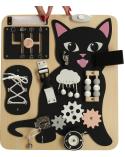 Tablica sensoryczna manipulacyjna kotek LULILO KICIAO  E1 KONTEXT Edukacyjne zabawki 23199-CEK 5