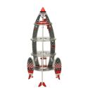 Rakieta drewniana statek prom kosmiczny astronauta  Pozostałe zabawki dla dzieci KX4903-IKA 4