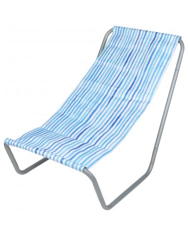 Leżak ogrodowo plażowy składany z torbą blue lines  H1 VK1 Meble ogrodowe 23320-CEK 1