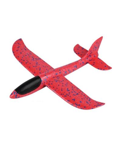 Szybowiec samolot styropianowy 8LED 48x47cm czerwony  Pozostałe zabawki dla dzieci KX7956_2-IKA 1