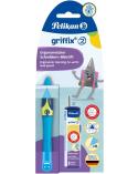 Ołówek Griffix Pelikan Neon Fresh Blue ręka prawa krok 2 HERLITZ Pozostałe artykuły szkolne 23341-CEK 3