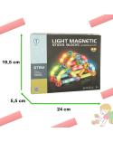 Klocki magnetyczne dla małych dzieci świecące 52 elementy  Klocki KX4771-IKA 3