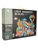 Klocki magnetyczne marble tor kulkowy świecący 202 elementy  Klocki KX5144_1-IKA 7