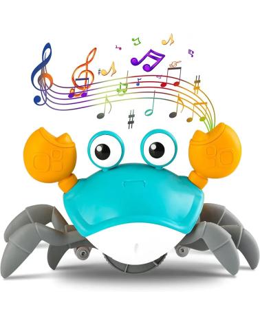 Krab pełzający interaktywny z dźwiękiem zielony  Edukacyjne zabawki KX4896_1-IKA 1