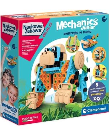 Mechanika Junior Zwierzęta w ruchu Naukowa Zabaw Clementoni  Clementoni Edukacyjne zabawki 23377-CEK 1
