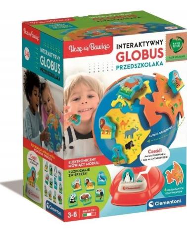 Interaktywny Globus Przedszkolaka mówi PL Clementoni Edukacyjne zabawki 23418-CEK 1