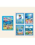Książeczka wodna z mazakiem zwierzęta morskie niebieska  Edukacyjne zabawki KX7205-IKA 2