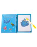 Książeczka wodna z mazakiem zwierzęta morskie niebieska  Edukacyjne zabawki KX7205-IKA 3