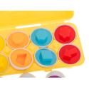 Układanka edukacyjna sorter dopasuj kształty jajka 12szt  Edukacyjne zabawki KX5966-IKA 3