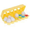 Układanka edukacyjna sorter dopasuj kształty jajka 12szt  Edukacyjne zabawki KX5966-IKA 6