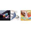 Akcesoria Haft Diamentowy, Etui + 60 Pojemników + Akcesoria Zestaw Do Diamond Painting DK Plastyczne zabawki SX-G010-KJA 6