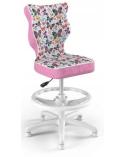 Krzesło biurkowe Entelo Petit Storia 31 różowe Motyle  R1 ENTELO Krzesła obrotowe 23430-CEK 1