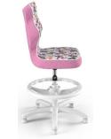 Krzesło biurkowe Entelo Petit Storia 31 różowe Motyle  R1 ENTELO Krzesła obrotowe 23430-CEK 2