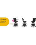 Krzesło biurkowe Entelo Petit czarny  R1 ENTELO Krzesła obrotowe 23439-CEK 4