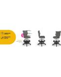 Krzesło biurkowe Entelo Petit odcienie szarości  R1 ENTELO Krzesła obrotowe 23455-CEK 4