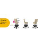 Krzesło biurkowe Entelo Petit odcienie beżu  R1 ENTELO Krzesła obrotowe 23459-CEK 4