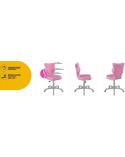 Krzesło biurkowe Entelo Petit różowy  R1 ENTELO Krzesła obrotowe 23477-CEK 4