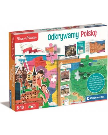 Odkrywamy Polskę Uczę się Bawiąc Clementoni Clementoni Edukacyjne zabawki 23499-CEK 1