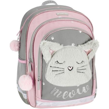 Plecak szkolny Kot pluszowy Kitty Plush Kotek pluszowe uszy STARPAK Plecaki i tornistry 23503-CEK 1